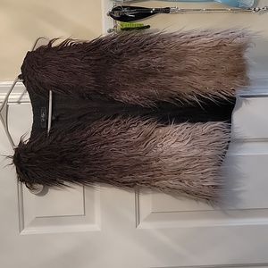 Jessica Simpson faux fur vest. Size small